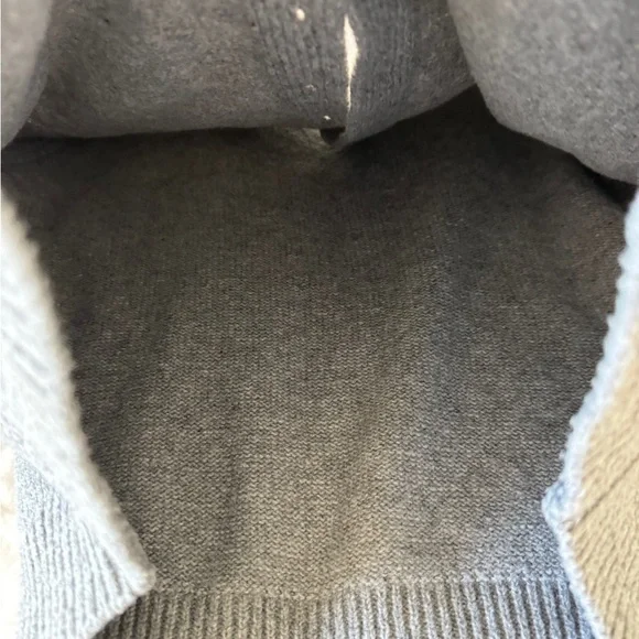 100% Viscose Grey Crewneck Cardigan Sweater - Size Small - Picture 3 of 14